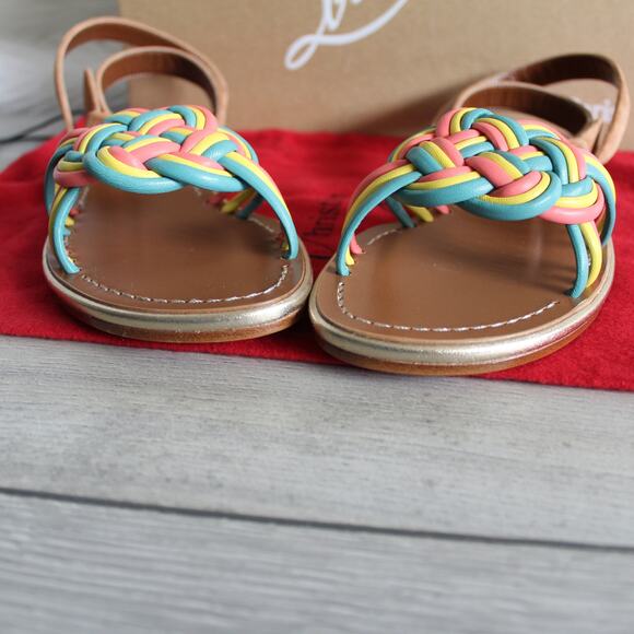 Christian Louboutin Ella Rainbow Braided Sandals - Picture 8 of 15